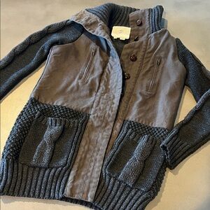 Gray Knit Women's Jacket